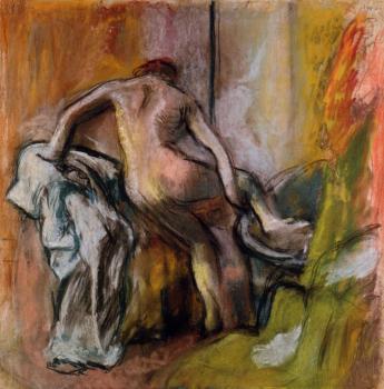 Edgar Degas : Leaving the Bath